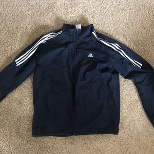Navy Adidas Wind coat.